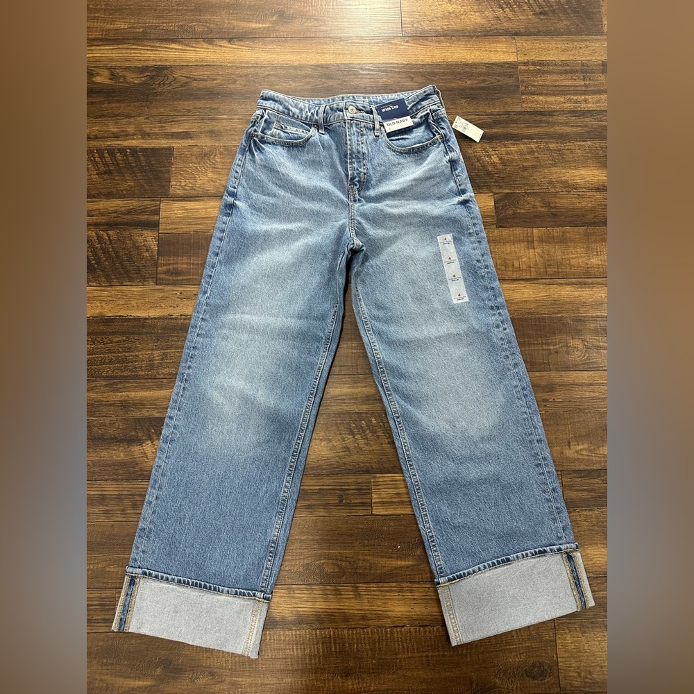 Old Navy Blue Wide-Leg Jeans